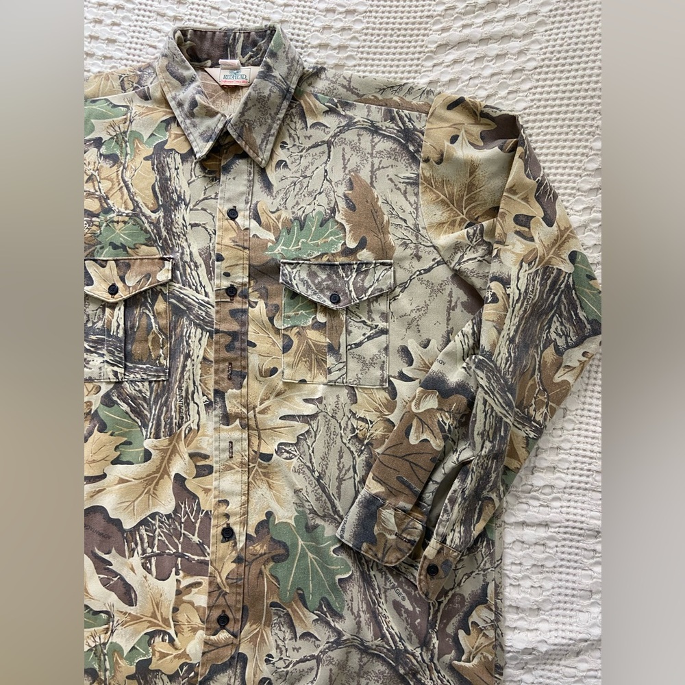 Vintage Redhead Camo Button Up